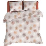 Romanette FLANEL Dekbedovertrek 240x200/220 Snowflakes terra