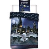 Harry Potter Dekbedovertrek Hogwarts Hedwig - Eenpersoons - 140 x 200 cm - Polyester