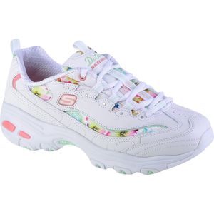 Skechers D'Lites-Blooming Fields 149794-WMLT, Vrouwen, Wit, Sneakers, maat: 40