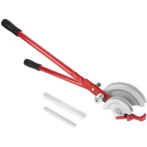 Heavy Duty Manual Hand Pipe Rebar Tube Bender - 2 In 1 Dual Size Wheel Bending Tool - Adjustable 180 Graden - 15mm 22mm Pipe .