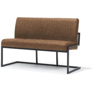 Eetkamerbank Belgie 135 cm Micro Leder Cognac