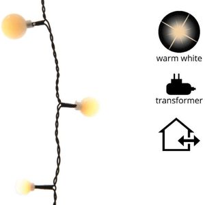 LED bolverlichting - wit met zwart snoer - 240 lampjes