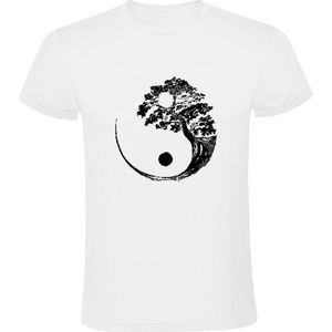 Yin yang Heren T-shirt | China | Chinees | boom | bos | natuur | wandeling | wandelen