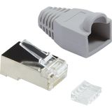 CAT6 Connector met tule RJ45 - STP 100 stuks voor soepele kabel - Kabelverbinder - Kabel Connector