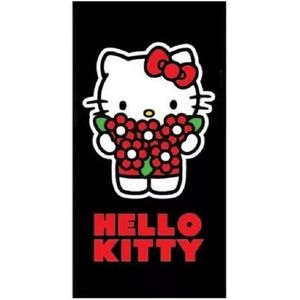 Hello Kitty - Strandlaken - Bad handdoek - 100% Katoen - 70x140 Cm