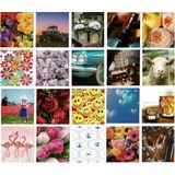 20 Blanco Wenskaarten - zonder tekst - 11x12cm - Gevouwen kaarten met enveloppen