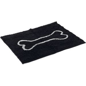 Dirty Dog Droogloopmat Hond - Dierenmat - Zwart - 88 x 68 cm