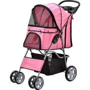 In And OutdoorMatch Hondenbuggy Zion - Met 4 wielen - 73x46x100 cm max. 15 kg