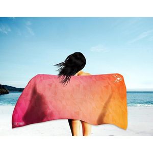Microvezel strandhanddoek, sneldrogende handdoek, ideaal als zandvrije strandhanddoek, badhanddoek, lichte reishanddoek en saunahanddoek, microvezel badhanddoek, groot en klein