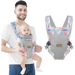 Draagzak Ergonomisch Multifunctioneel Draagdoek Lichtgewicht Ademend Draagzak voor Baby's van 3-36 Maanden (Minder dan 20kg) (Blauw)