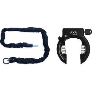 AXA Solid Plus Fietsslot - ART2 - inclusief 140cm insteekketting – Ringslot - Zwart