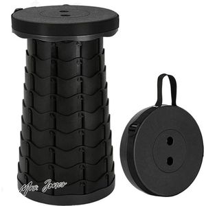Mrs. Jones Draagbare telescopische opvouwbare kruk voor camping tuin visserij wandelen barbecue - verstelbare inklapbare krukken met maximale belasting 180 .