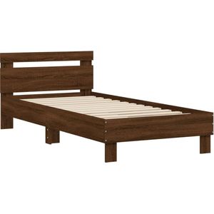 VidaXL-Bedframe-met-hoofdeinde-bewerkt-hout-bruineikenkleur-90x190-cm