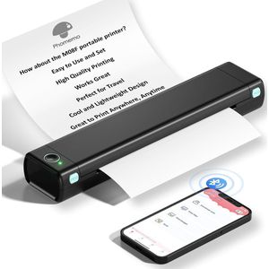 Phomemo - M08F - Portable Bluetooth Printer - A4 Formaat - Draadloos - Thermische Inktvrije Printer - Met App