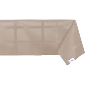 Raved Tafelzeil Vierkant Uitwasbaar  140 cm x  280 cm - Taupe - Waterafstotend