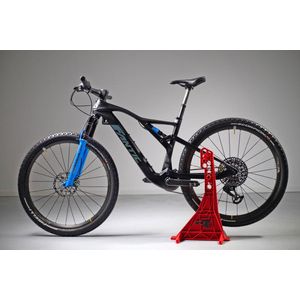 R-Bike Fietsstandaard R24 | MTB Racefiets display standaard | R-Tech MX | Eenvoudig verstelbaar parkeerstandaard | Mountainbike montagestandaard Rood