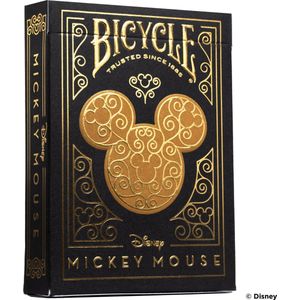 Bicycle Disney Mickey Black/Gold - Speelkaarten - Premium - Goud, Zwart - Poker - Mickey Mouse - Ultimates - Collectible
