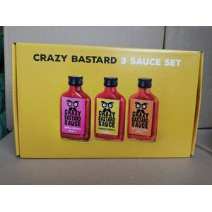 Crazy Bastard 3 Sauce Set (Best Sellers) - ChilisausBelgium - Crazy Bastard Sauce