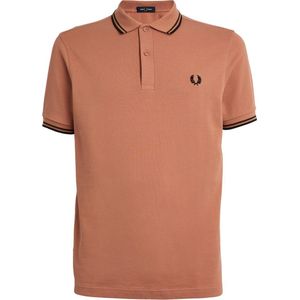 Fred Perry M3600 polo twin tipped shirt - pique - Light Rust - Maat: 3XL