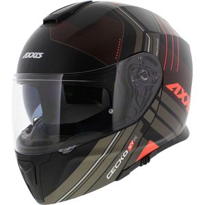 Axxis Gecko SV systeem helm Epic mat zwart rood XL