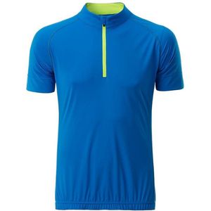 Fusible Systems - Heren James and Nicholson Half Zip Fietsshirt (Blauw/Geel)