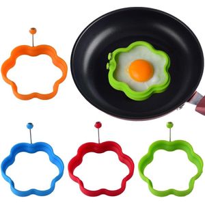 4 stuks spiegelei-vorm, hergebruikte spiegeleivormen, anti-aanbaklaag eierringen van roestvrij staal, creatieve omeletvorm voor muffins, eieren, pannenkoeken en omeletten