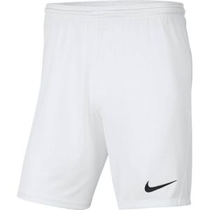 Nike Dri-FIT Park 3 Meisjes/Jongens Sportbroek - White/Black - Maat S