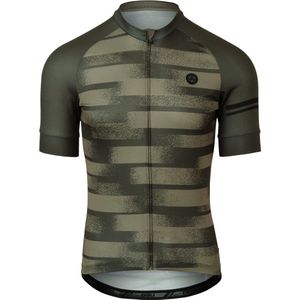 AGU Grainy Stripe Fietsshirt Essential Heren - Army Green - XXXL