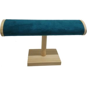 Sieradenhouder - Display voor Armbanden en Horloges - Hout - 24,5x13 cm - Groen