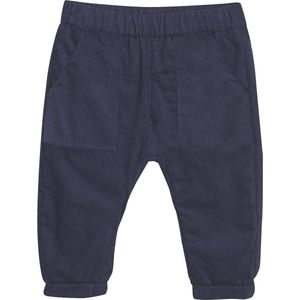 Minymo Jongens Donkerblauwe Corduroy Broek - 62