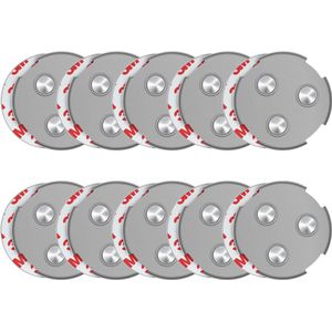 SAVS® RMAX-60 magnetische montageset voor rookmelders - 60 mm - 10 stuks - Rookmelder bevestiging magneet - Magneetbevestiging - Montagekit