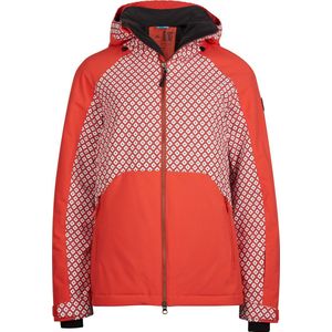 O'Neill Jas Women Adelite Red With White S - Red With White 55% Polyester, 45% Gerecycled Polyester Ski Jacket