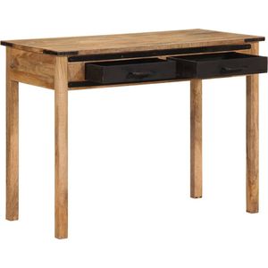 vidaXL - Bureau - 100x50x75 - cm - massief - hout - ruw - mangohout