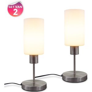 B.K.Licht - Bedlamp - set van 2 - dimbaar - h: 34.5cm - E27