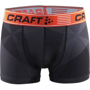 Craft Greatness Boxer 3-inch - Sportbroek - Heren - XS - P Geo Black/Heat