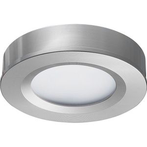 Ledisons Adria - 12 zilveren LED-opbouwspots met afstandsbediening - dimbaar - 3 jaar garantie - 2700K (extra warm-wit) - 200 Lumen 3W - IP44