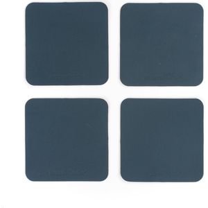 Vacavaliente - Onderzetter set 4 stuks- Blauw Petrol - 10 x 10cm