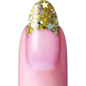 Dashing Diva No-Blend Tip Glitter Gold
