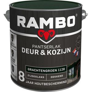 Rambo Pantserlak Deur & Kozijn Zijdeglans Dekkend - Goed Reinigbaar - Grachtengroen - 2.5L