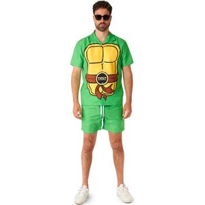 Suitmeister TMNT™ - Heren Zomer Set - Halloween Kostuum en Carnavalsoutfit - Groen - Maat L