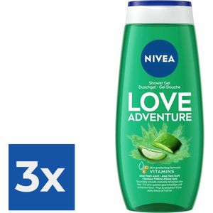 Nivea Love Adventure Douchegel - Voordeelverpakking 3 x 250 ml