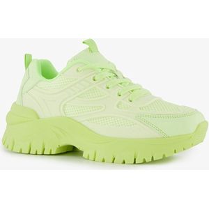 Blue Box dames dad sneakers neon groen - Maat 39