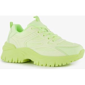 Blue Box dames dad sneakers neon groen - Maat 40