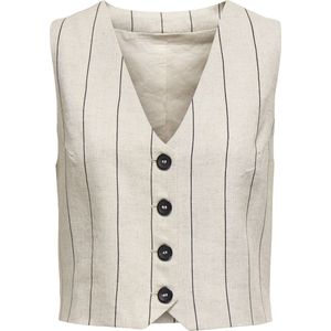 Jacqueline de Yong Gilet Jdymilla S/l Waistcoat Wvn Exp 15344755 Pumice Stone Dames Maat - XS