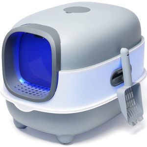 Zelfreinigende kattenbak – Automatische kattenbak met sensor – Slimme kattenbak voor binnen – Kattenbak zonder scheppen – Geurvrij en hygiënisch – Voor kleine en grote katten – Dichte kattenbak met zelfreinigingssysteem – Gemakkelijk schoon te maken