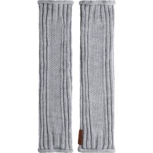 Knit Factory Kick Beenwarmers - Dames kuitwarmers gemaakt van wol - Voor de herfst en winter - Licht Grijs