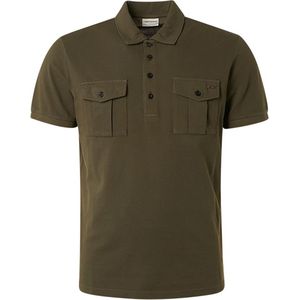 No Excess - Polo Basil - Modern-fit - Heren Poloshirt Maat L