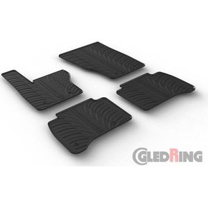 Gledring Rubbermatten passend voor Range Rover Sport 7/2013- (T profiel 4-delig + montageclips)