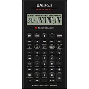 Texas Instruments BAII Plus Professional - Wetenschappelijke rekenmachine