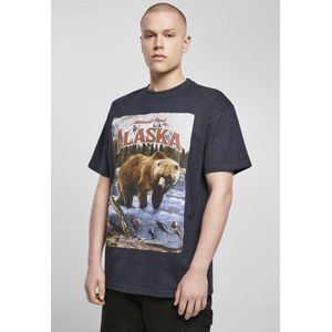 Mister Tee - Alaska Vintage Oversize Heren T-shirt - S - Blauw